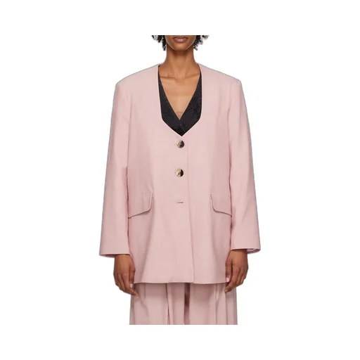 Oversized Drapey Melange Blazer