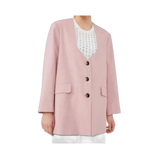 Oversized Drapey Melange Blazer