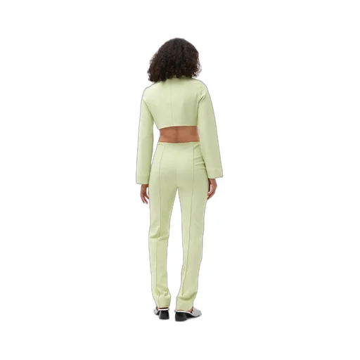 Stretch Suiting Cropped Blouse