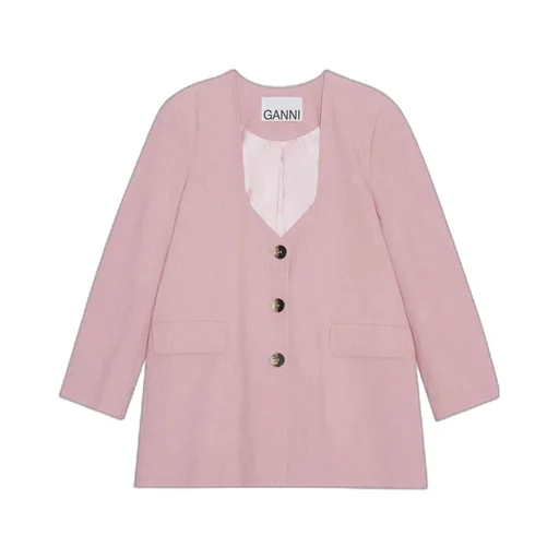 Oversized Drapey Melange Blazer