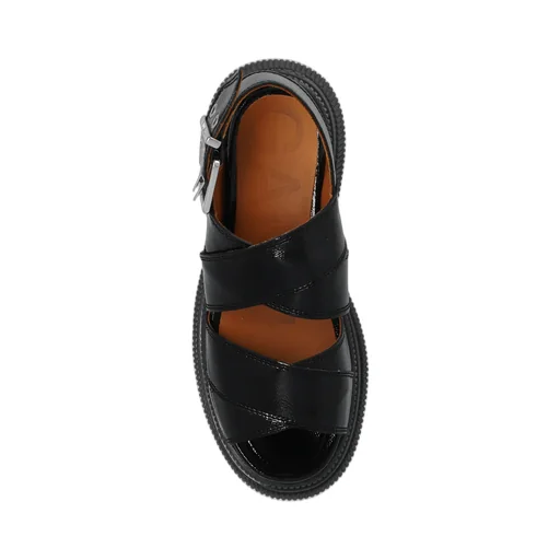 Buckled Flatform Sandals