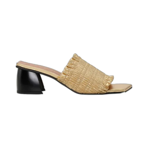 Smock Mid Heel Mules
