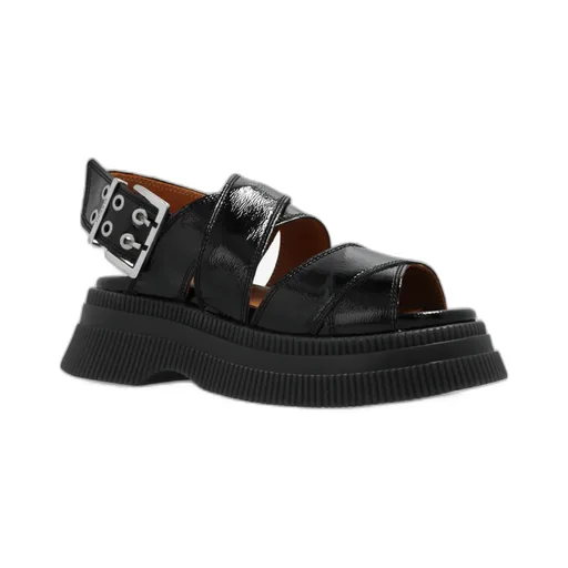 Buckled Flatform Sandals