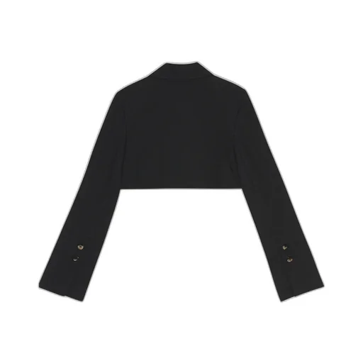 Cotton Suiting Cropped Blazer