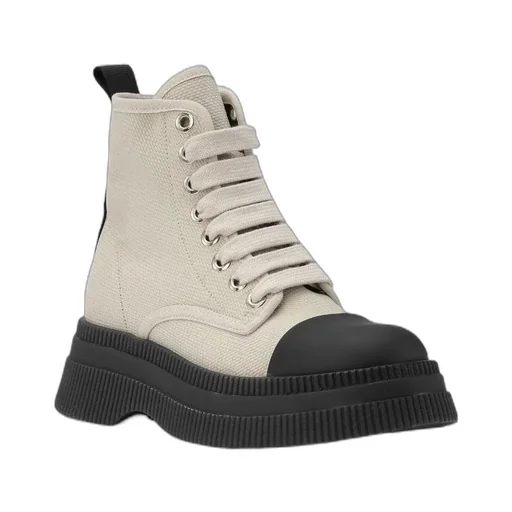 Logo High-Top Lace Boots