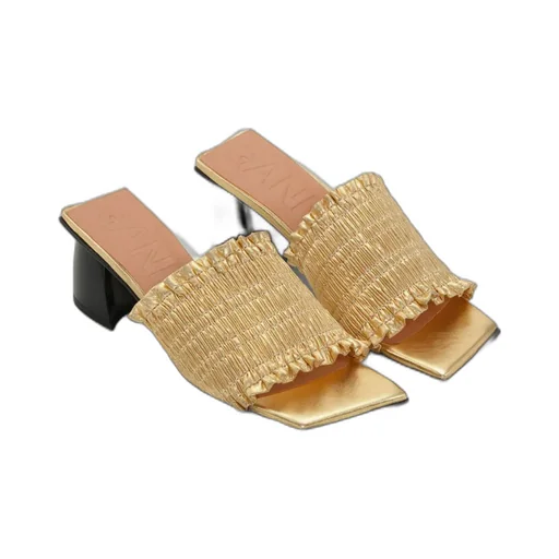 Smock Mid Heel Mules