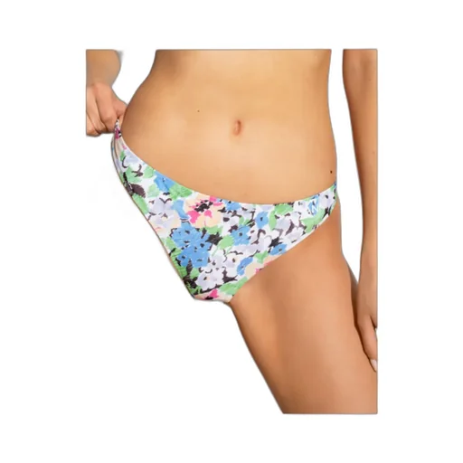 Floral Pattern Stretched Bikini Bottoms