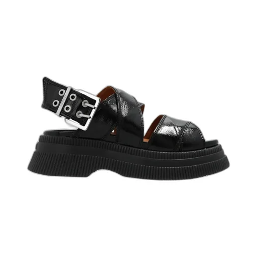 Buckled Flatform Sandals