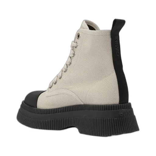 Logo High-Top Lace Boots