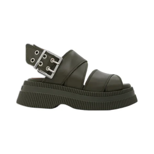 Buckled Flatform Sandals