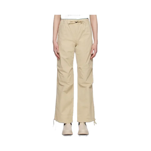 Washed Cotton Canvas Draw String Pants