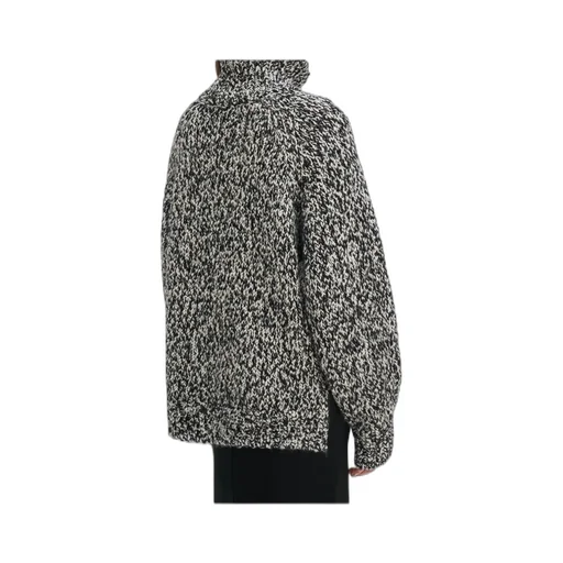 High Neck Buttoned Knitwear
