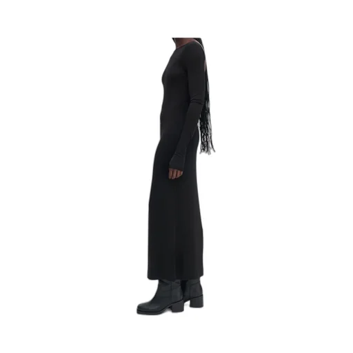 Scooped Back Jersey Dress