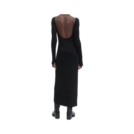 Scooped Back Jersey Dress