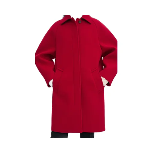 Cocoon Raglan-Sleeve Coat