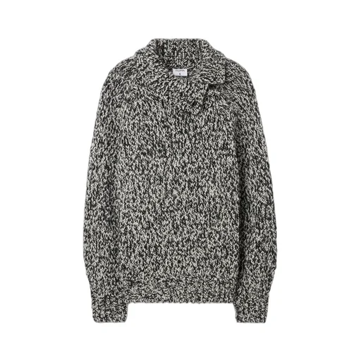 High Neck Buttoned Knitwear