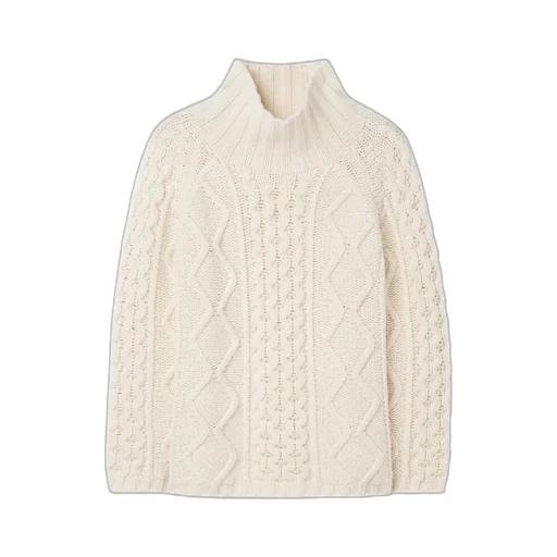 Cable-Knit Wool Sweater