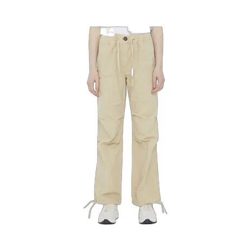 Washed Cotton Canvas Draw String Pants