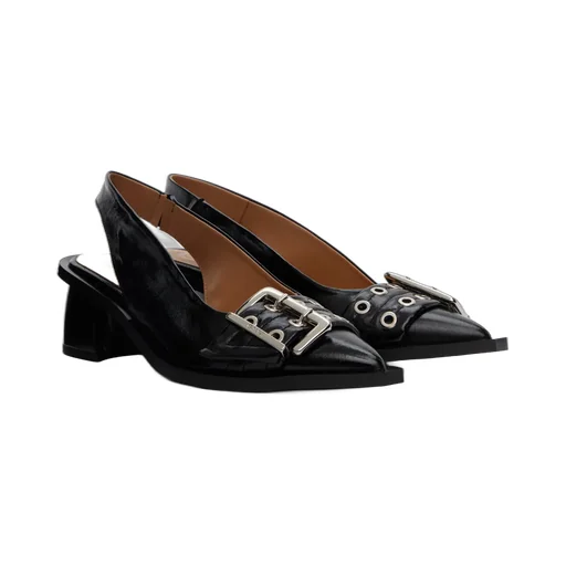 Buckle Slingback Pumps