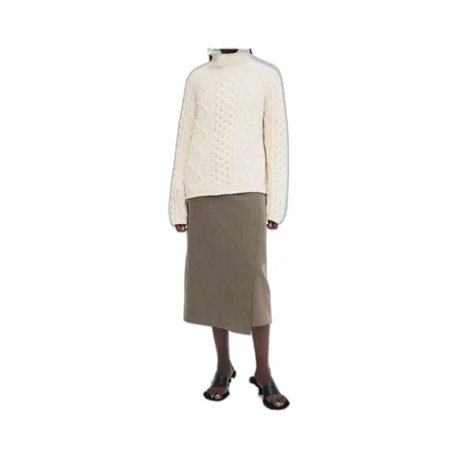 Cable-Knit Wool Sweater