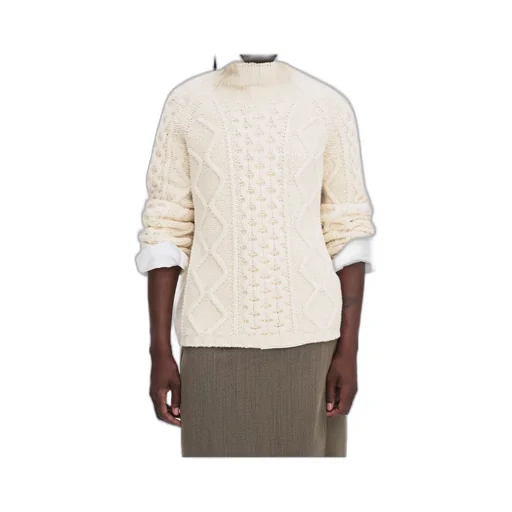 Cable-Knit Wool Sweater