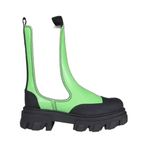 Chunky-Sole Panelled Boots