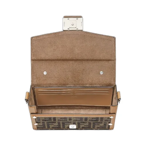 Ff Motif Jacquard Crossbody Bag