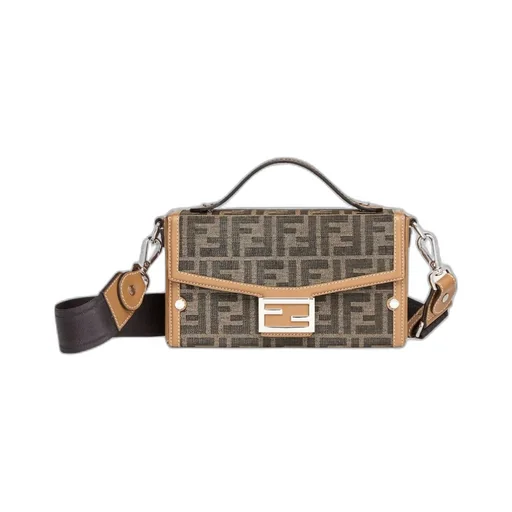 Ff Motif Jacquard Crossbody Bag