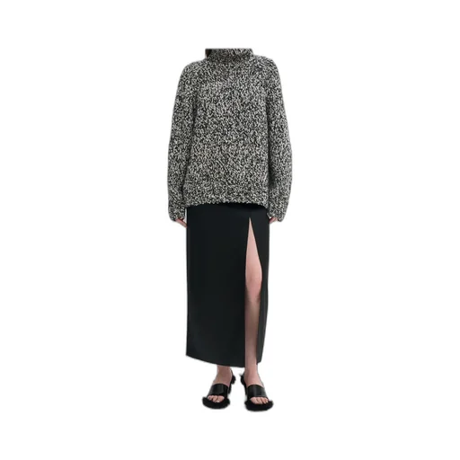 High Neck Buttoned Knitwear