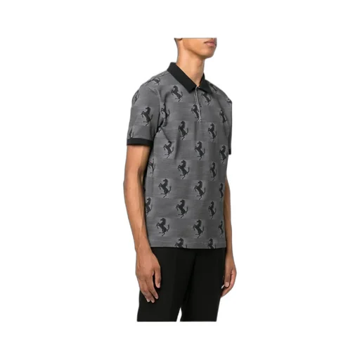 All-Over Logo-Print Polo Shirt