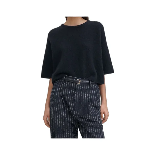 Crewneck Short-Sleeve Knitwear