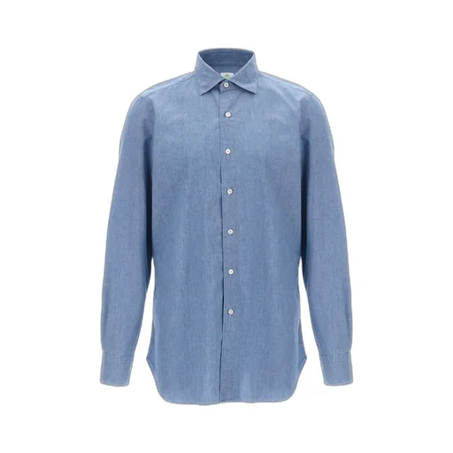 Long-Sleeved Denim Shirt