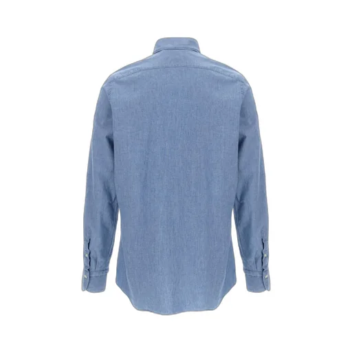 Long-Sleeved Denim Shirt