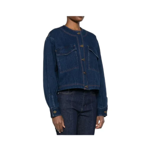 Button-Front Patch-Pocket Jacket