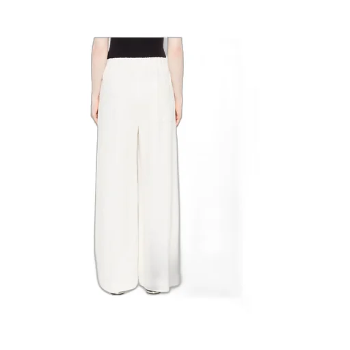 Elastic Waist Wide-Leg Trousers