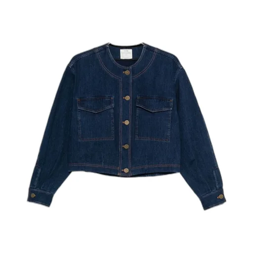 Button-Front Patch-Pocket Jacket