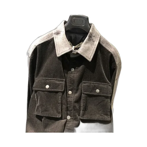 Corduroy Spliced Casual Jacket