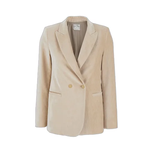 Velvet Peak-Lapel Jacket