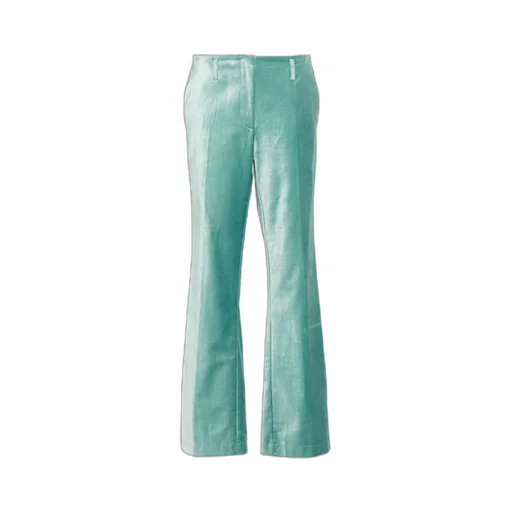 Cotton Viscose Stretch Velvet Trumpet Shaped Pants