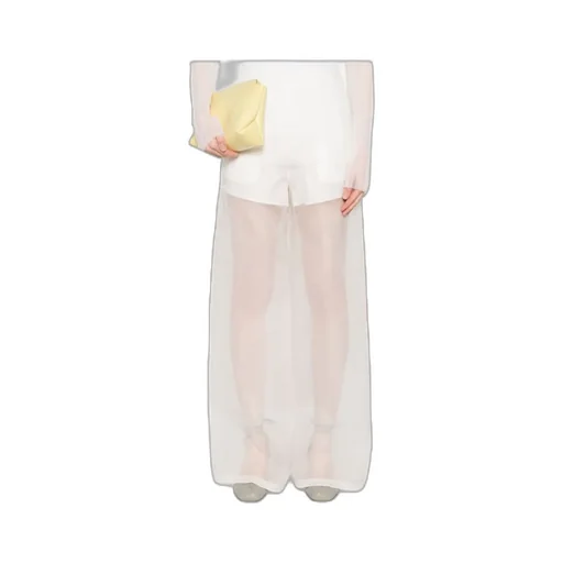 See-Through Wide-Leg Pants