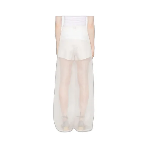 See-Through Wide-Leg Pants
