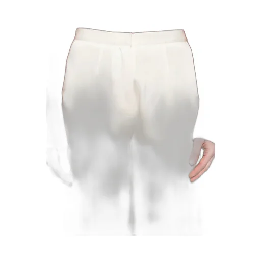 Shiny Anvers Satin High Waist Embroidered Pants