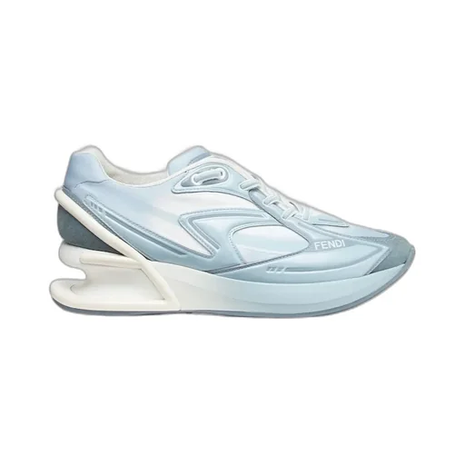 Light Blue Nylon Low Tops