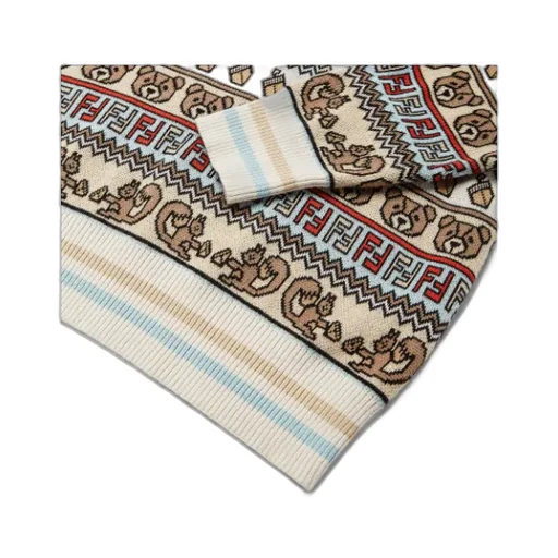 Patterned Crew Neck Sweater
