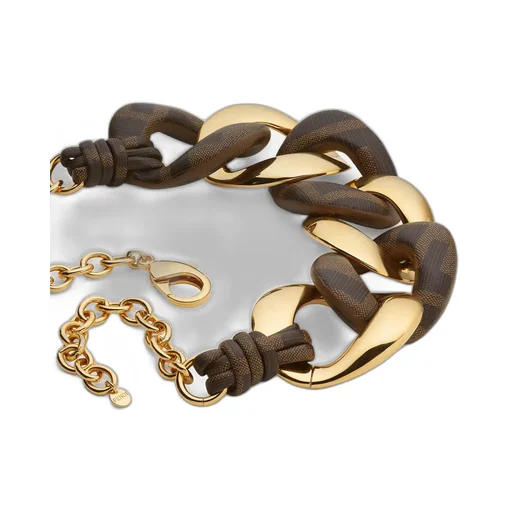 Ff Leather Necklace