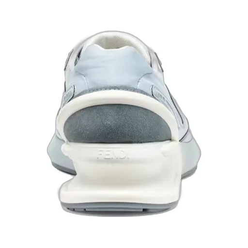 Light Blue Nylon Low Tops