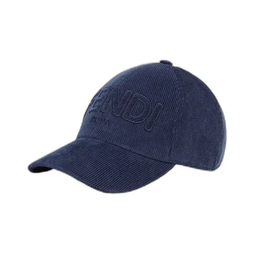 Logo Embroidered Corduroy Baseball Cap
