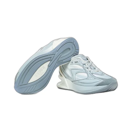 Light Blue Nylon Low Tops