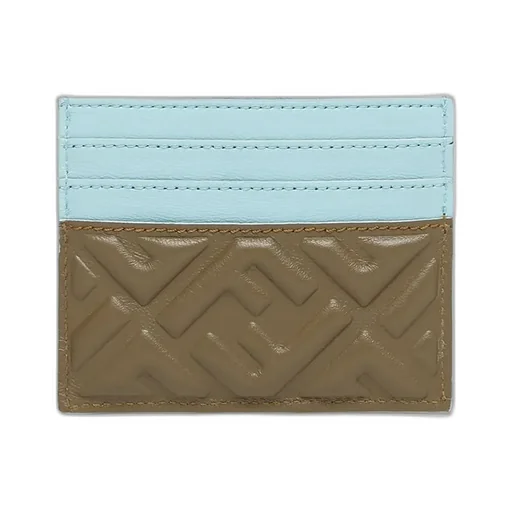 Flat Card Case With Ff Motif
