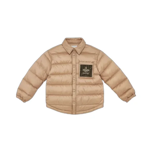 Logo Embroidered Down Jacket
